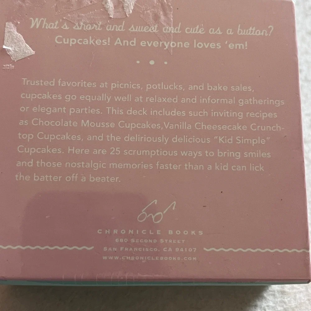 The Cupcake Deck Recipe Cards 25 Scrumptious Ways to Bring Smiles Elinar Klivans